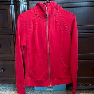 Lululemon Red Zip-Up Hoodie